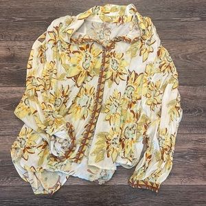 Free people floral blouse